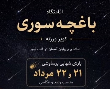 تماشای بارش شهابی برساوشی در قلب کویر