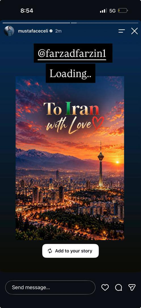 خواننده مطرح ترکیه با فرزاد فرزین می خواند