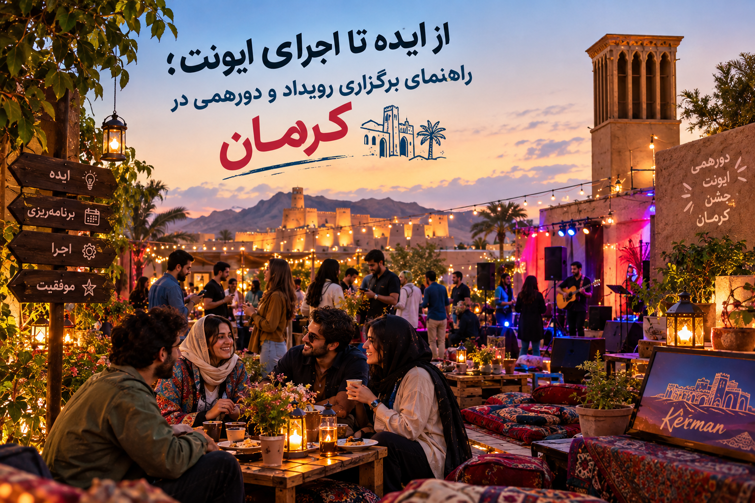 از ایده تا اجرای ایونت؛ راهنمای برگزاری رویداد و دورهمی در کرمان